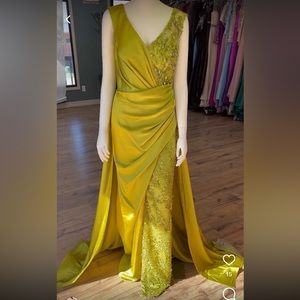 Custom Lime Green Dress